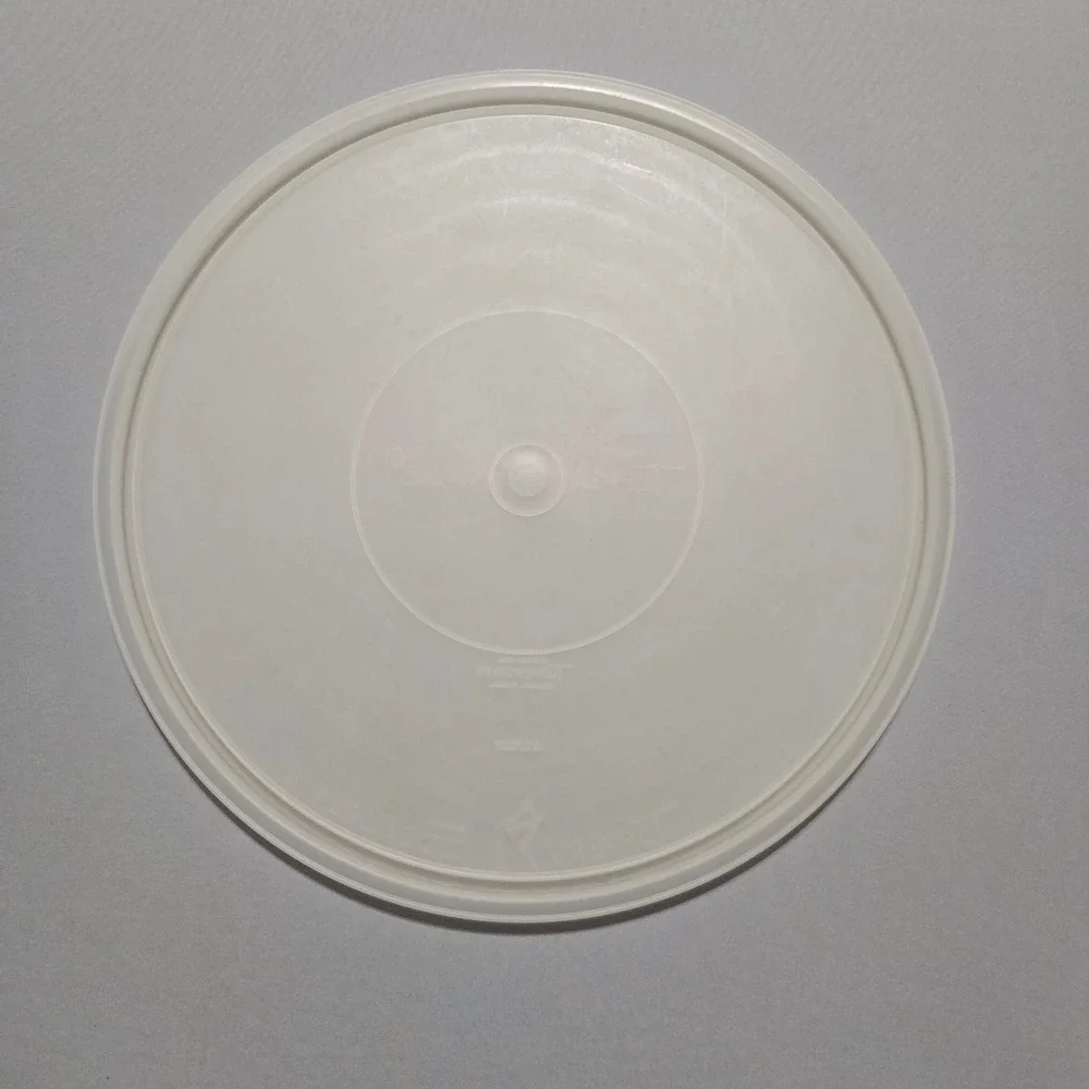 Tupperware 405-9 Divided Servalier 224-9 Lid Vintage White Round 11.5